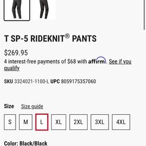 NEW Alpinestars men’s pants